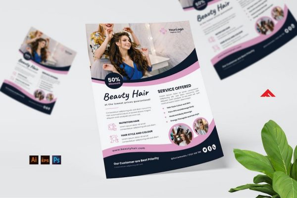 Best Beauty Salon Flyer Templates Templatefor