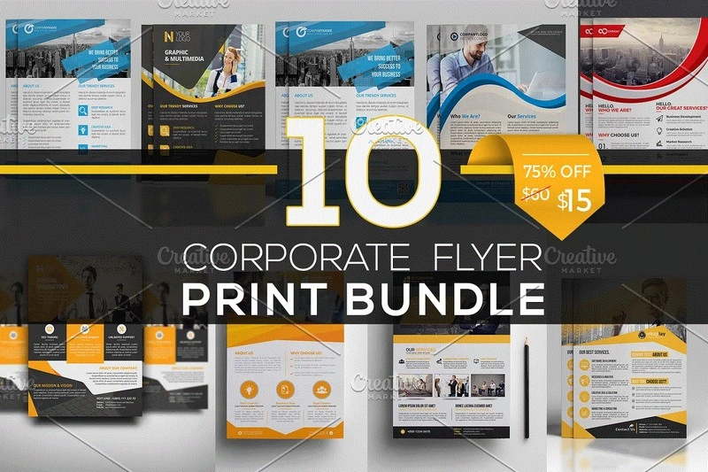 10 Corporate Flyer Bundle