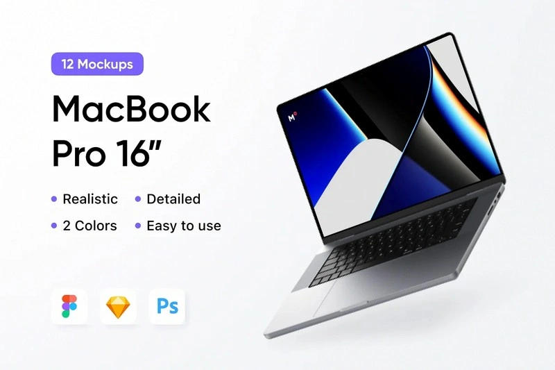 12 MacBook Pro 16" Mockups Scenes-4000 x 3000