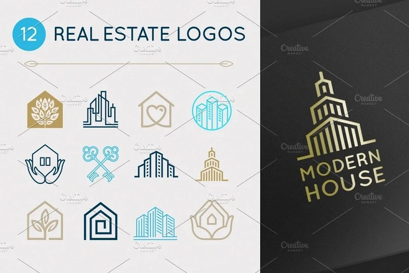 12 Real Estate Logos