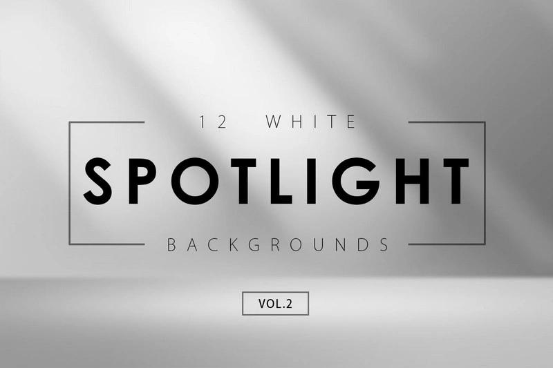 12 White Spotlight Backgrounds 2