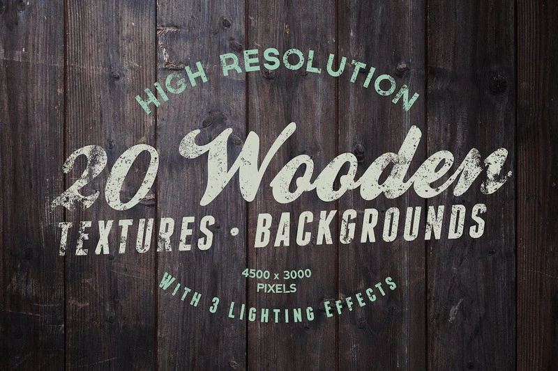 20 Wood Textures Backgrounds