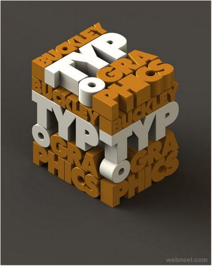Best 3d Typography Design