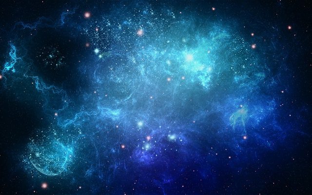 Blue galaxy HD wallpaper