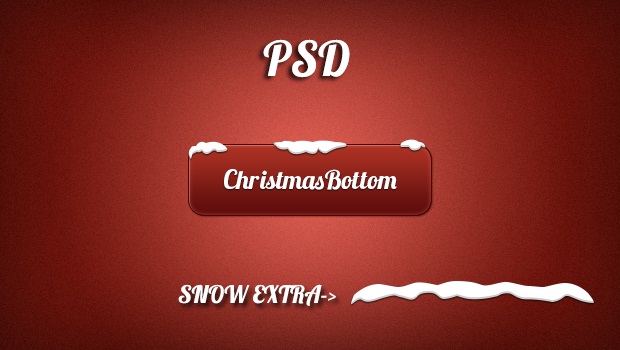 Christmas Button PSD
