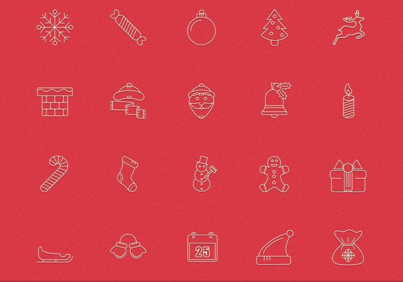 FESTIVE CHRISTMAS ICON PACK