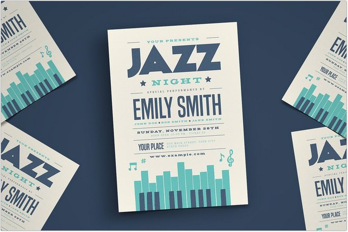 Jazz Piano Concert Flyer