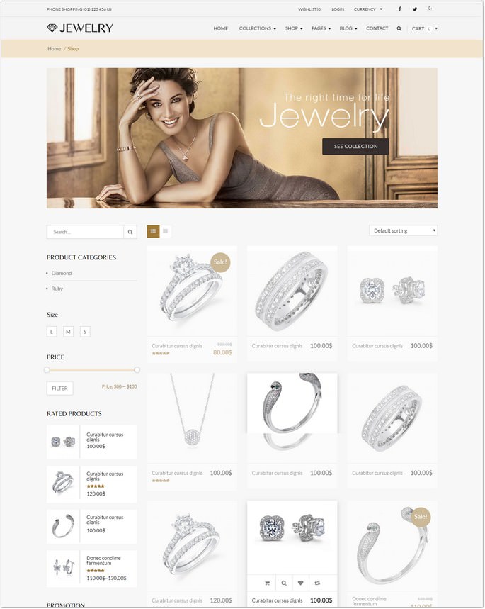 Jewelry - Responsive WordPress Theme