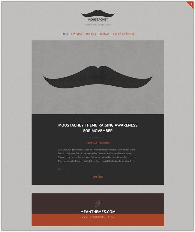 Moustachey A Blog Theme With Extra Gusto