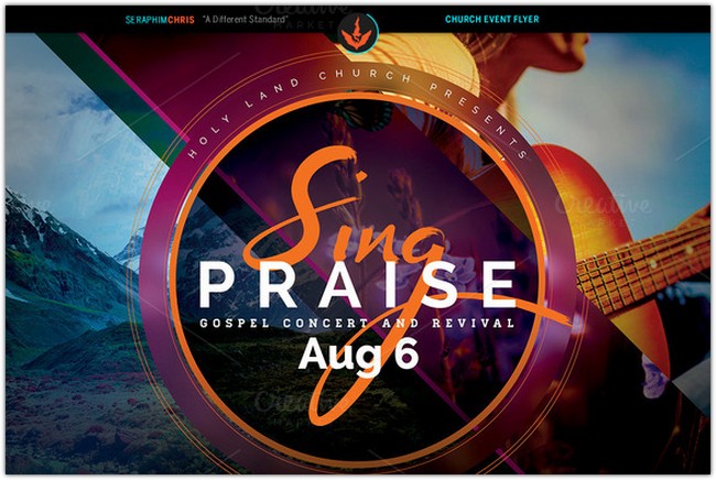 Sing Praise Gospel Concert Flyer