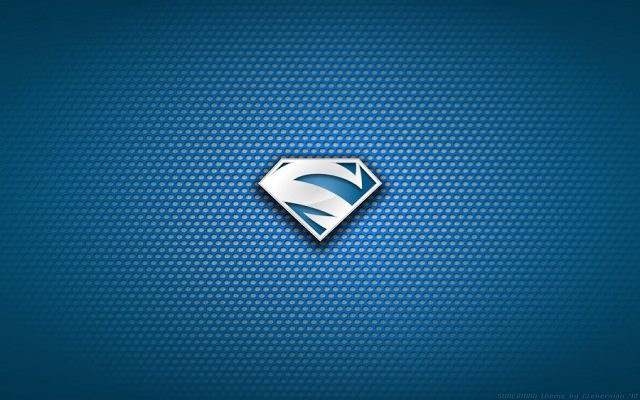 Superman Electric Blue Logo HD Wallpaper