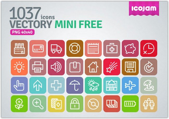 Vectory 1037 icons mini free