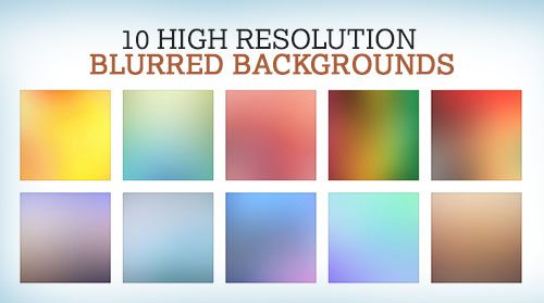 10 Free High Resolution Blurred Backgrounds