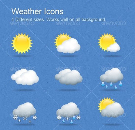 15 weather icons