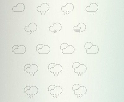 61 Outlined Weather Icons