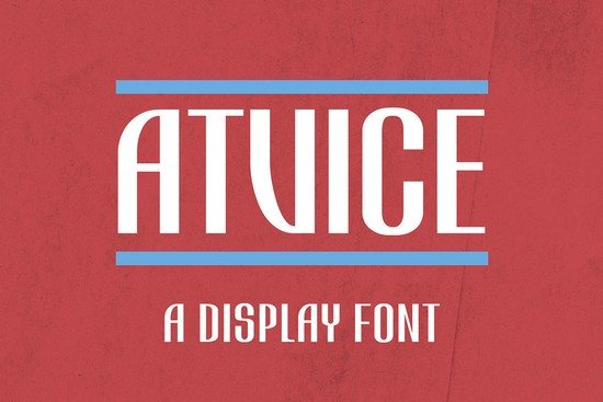 ATViCE Display Font