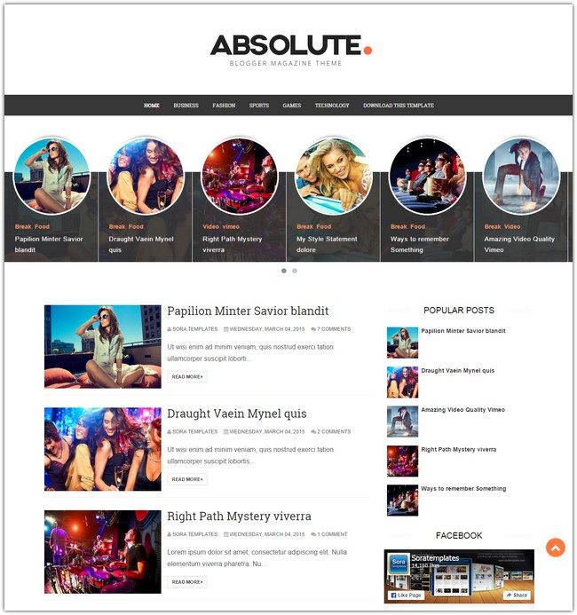 Absolute Blogger Template
