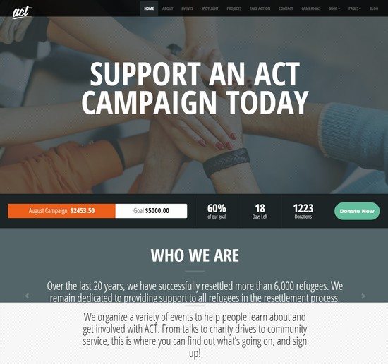Act - Multipurpose Nonprofit Theme