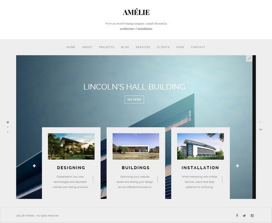 Amelie - WP Theme for Creatives & Photographers