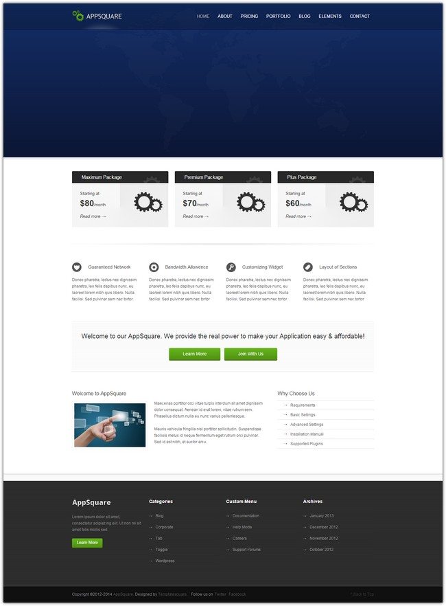 AppSquare - Software and Hosting WordPress Theme