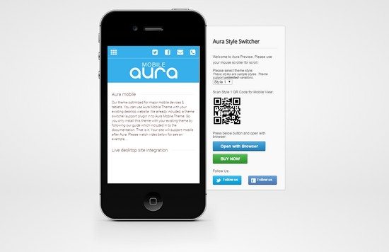 Aura Premium Mobile Theme