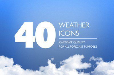 Awesome 40 Weather Icon Set