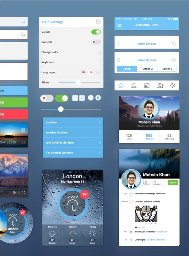 Awesome UI Kit for Mobile