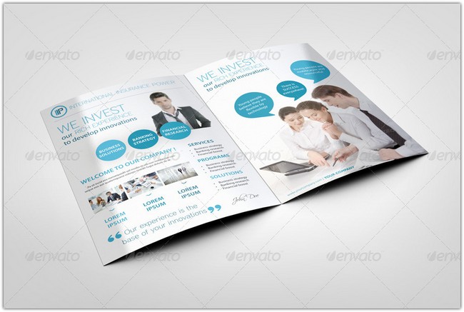 Bi-Fold Brochure Mock-Ups