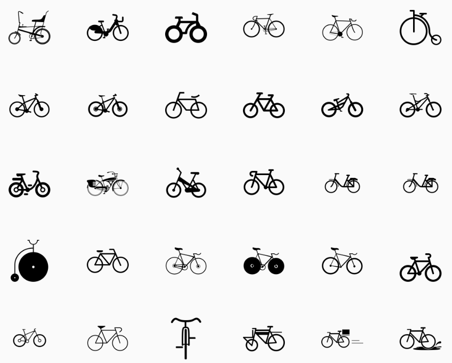 Bicycle Icon Set # 2 