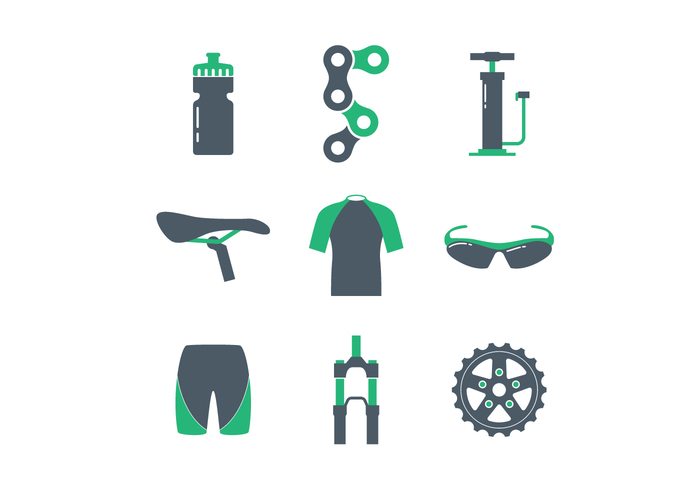Bicycle Icon Set  