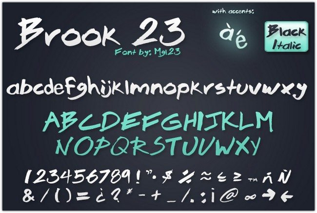 Brook 23 – Font
