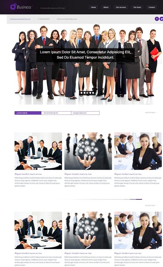 Business Corporate Responsive web template