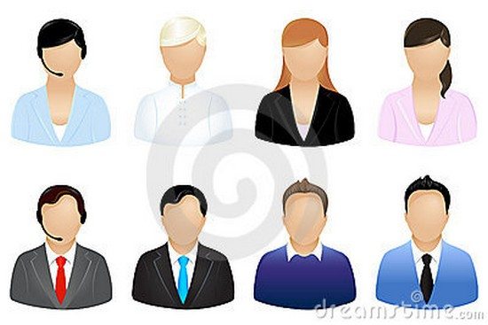 Business People Icons. Vector