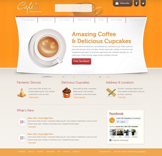 CAFE FREE CSS TEMPLATE