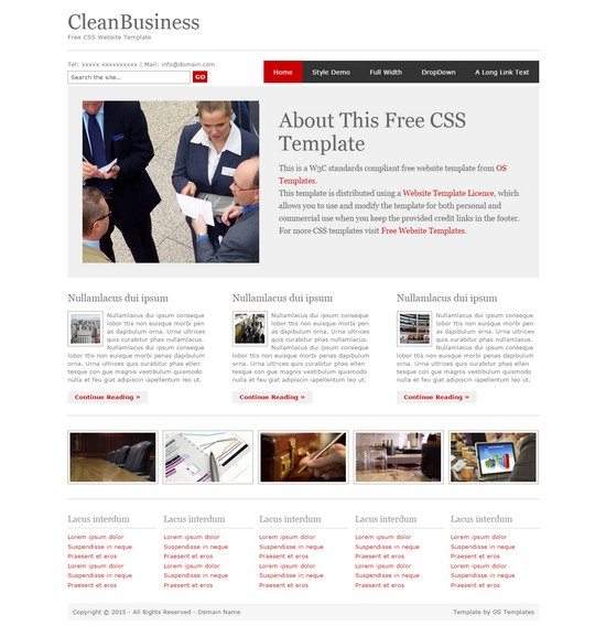 CLEANBUSINESS FREE CSS TEMPLATE
