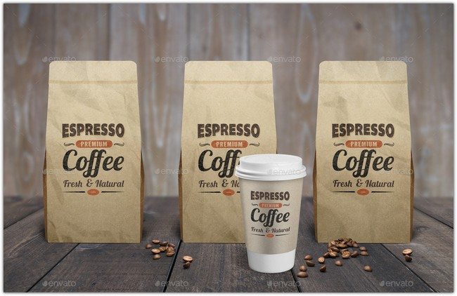 Download 25+ Best Coffee Bag Mockup PSD Template - Templatefor