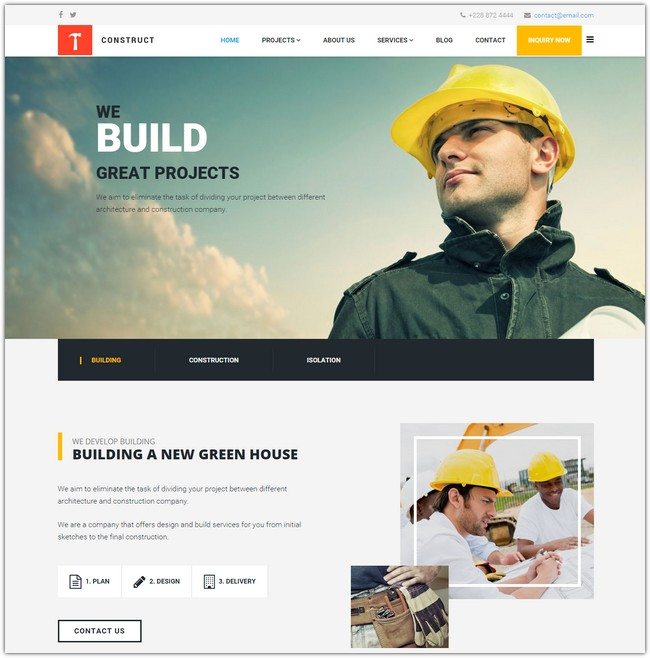 32+ Best Architecture & Construction Joomla Templates 2018 - Templatefor