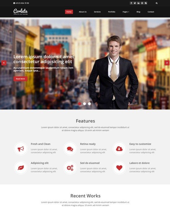 Corlate - Free Responsive Business HTML Template