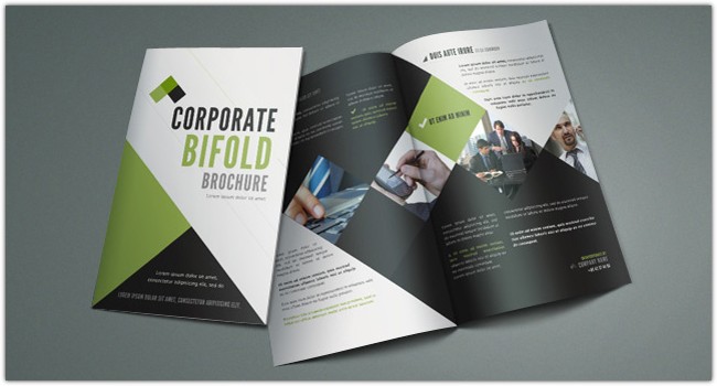 Corporate Bi Fold Brochure Template