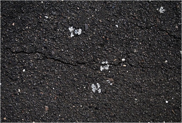 Cracked asphalt Texture