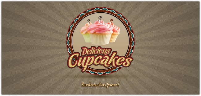 Cupcake Logo V1 PSD