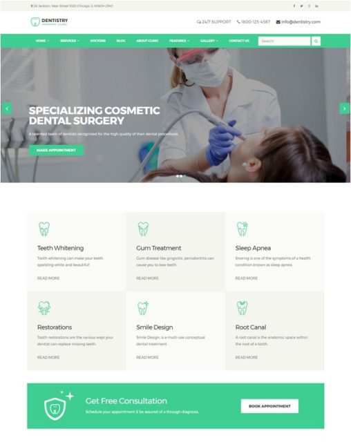 25+ Excellent Dentist WordPress Themes - Templatefor