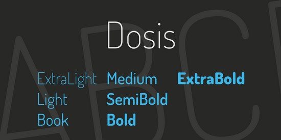 Dosis Font Family