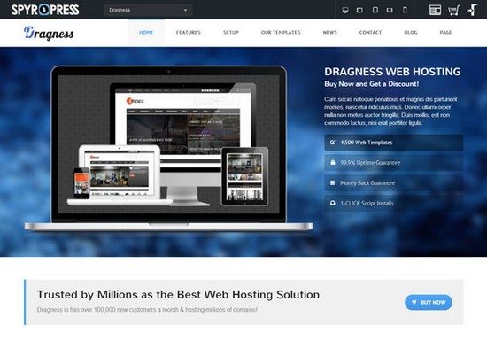 Dragness - Premium WordPress Landing Page