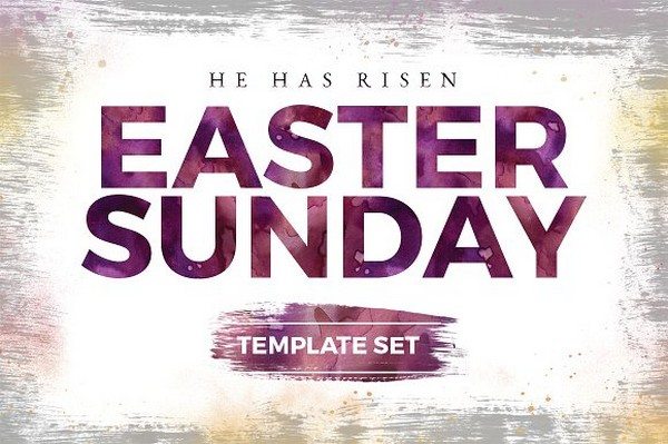 Easter Sunday Church Template-Rustic  