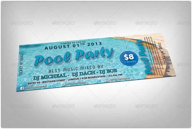 Pool Party PSD Template