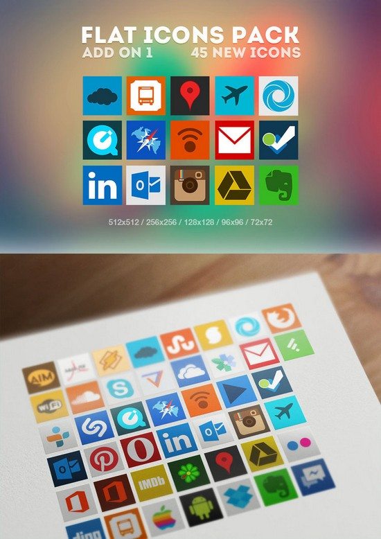 Flat Icons Pack Add on 1