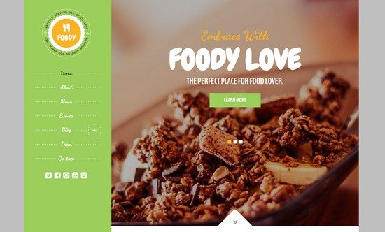 Foody – Responsive Restaurant HTML5 Template