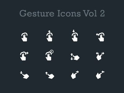 Free Gesture Icons Vol 2