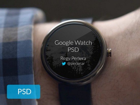 Free Google Watch PSD